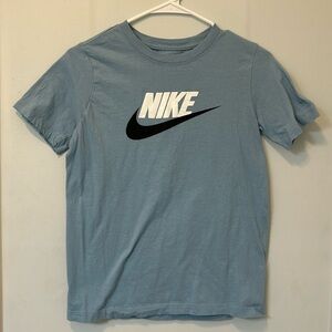 Blue kid’s size large t-shirt.